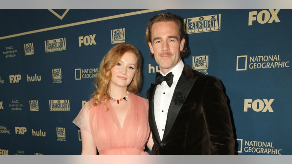 kimberly and hames van der beek red carpet