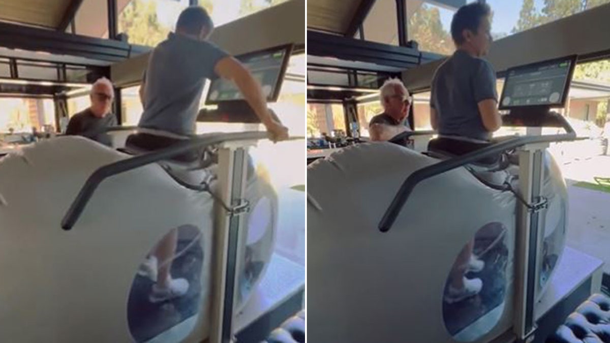 Jeremy Renner physical therapy includes treadmill