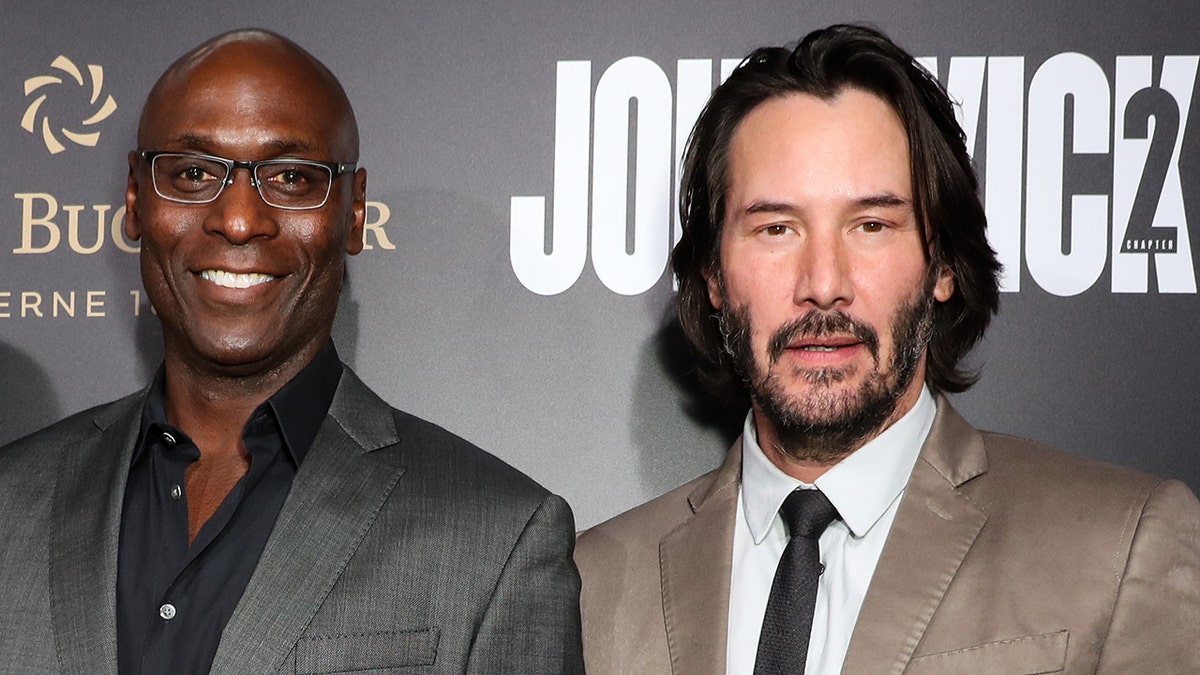 Lance Reddick Keanu Reeves red carpet