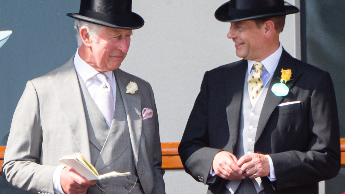 King Charles and Prince Edward attend a special royal horse race.