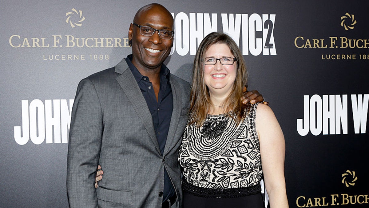 lance reddick with wife stephanie