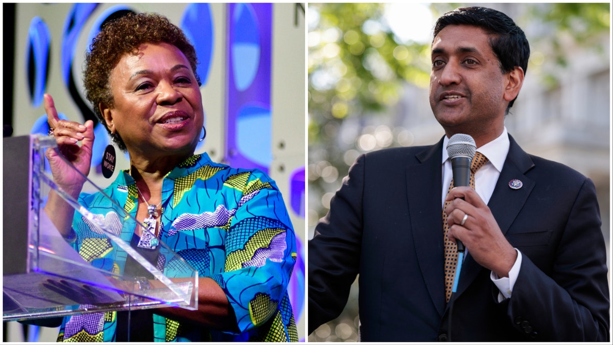 Rep. Barbara Lee and Rep. Ro Khanna in photo split