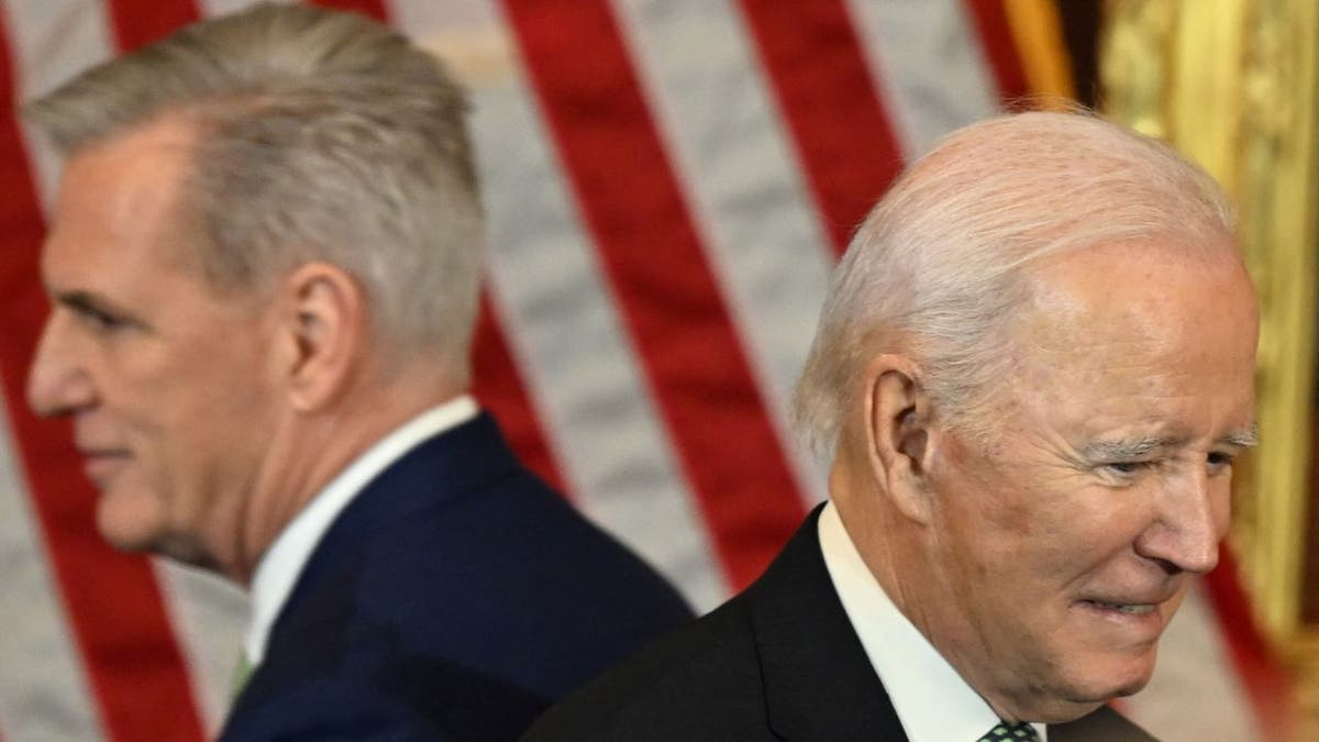 Kevin McCarthy Joe Biden at Capitol lunch