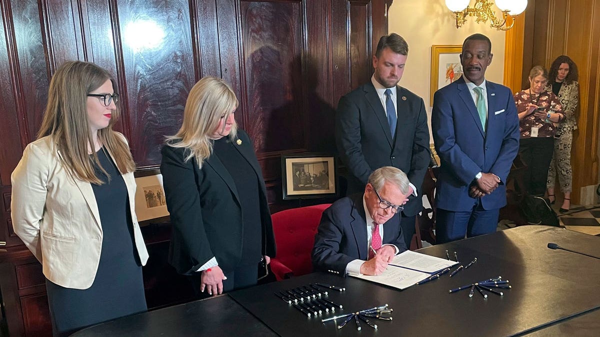 Mike DeWine signing transportation budget