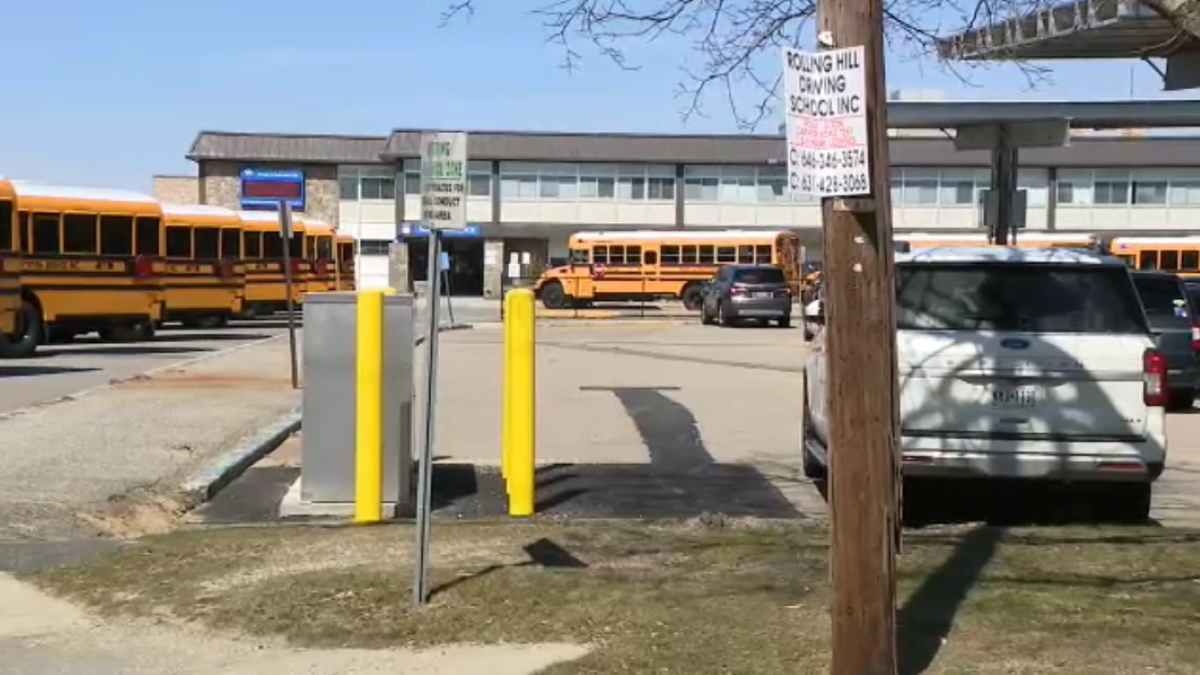 Centereach High School parking lot