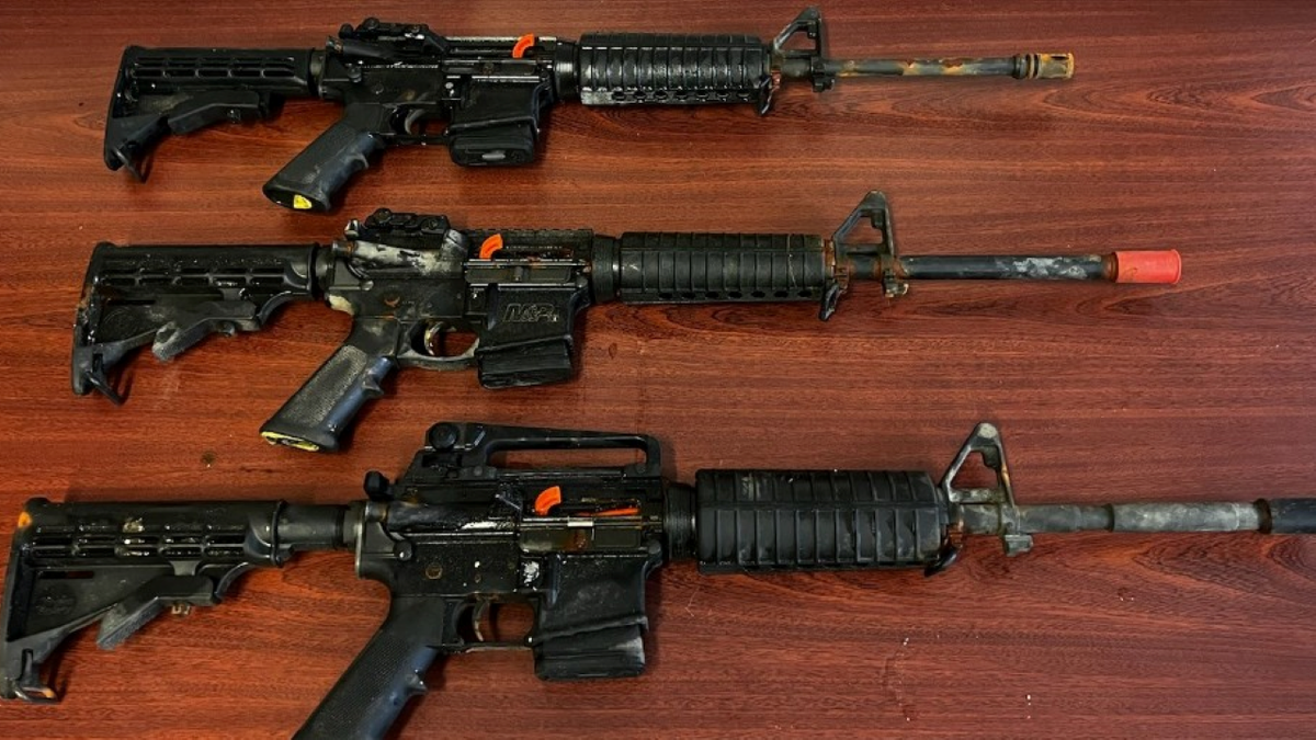 Three AR-15 rifles