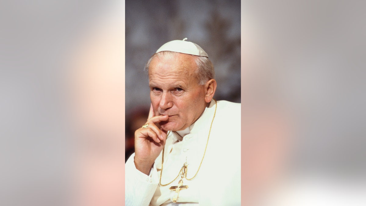 Pope John Paul II zuchetto ring pectoral cross