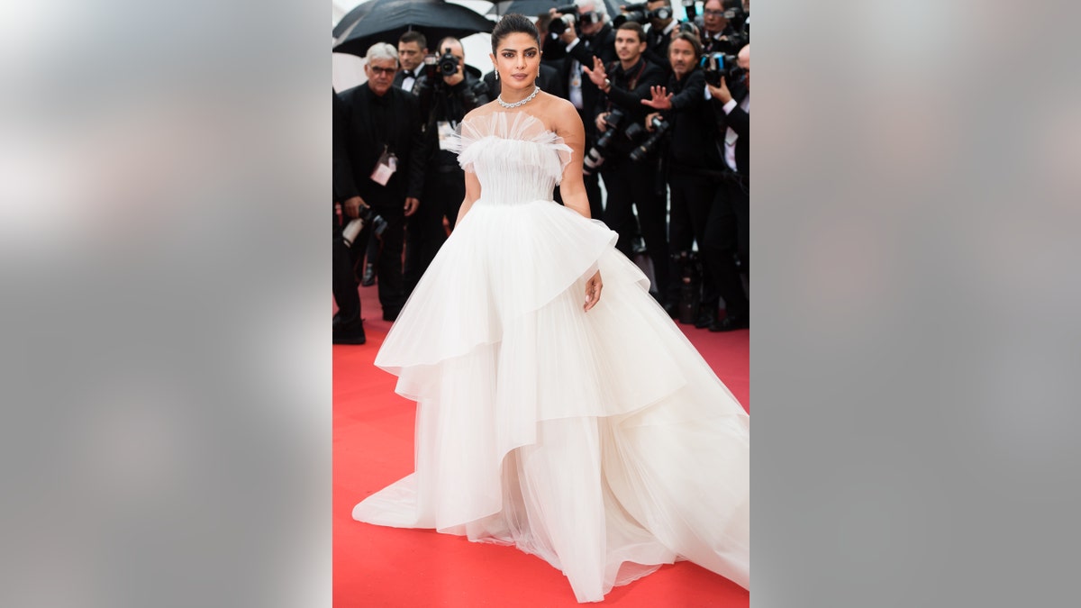 Priyanka Chopra in a while dress