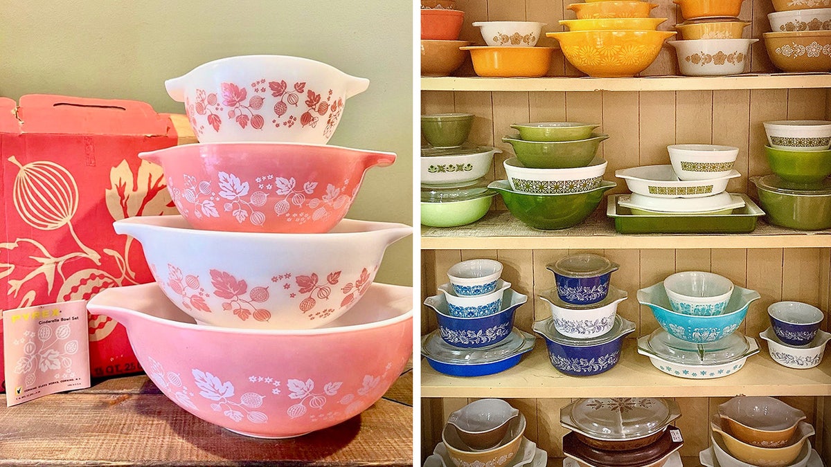 Vintage pyrex 2024 bowls with lids