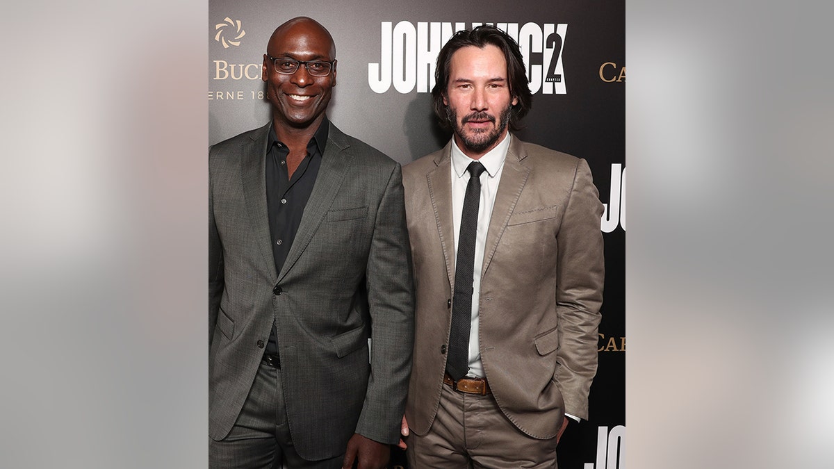 Lance Reddick and Keanu Reeves