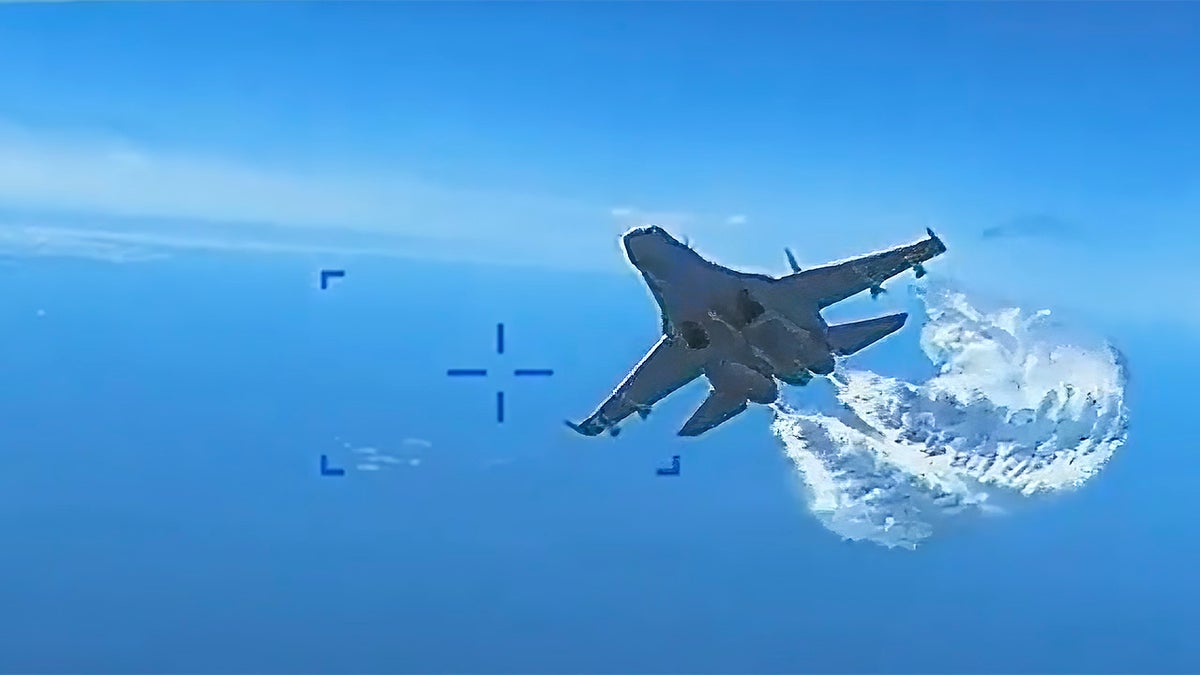 Russian fighter jet collides with US drone in video