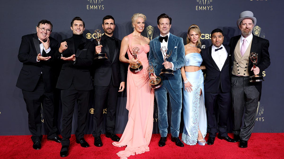 The cast of Ted Lasso at the Emmys