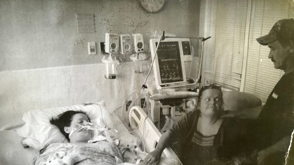 A woman on life support after drug overdose