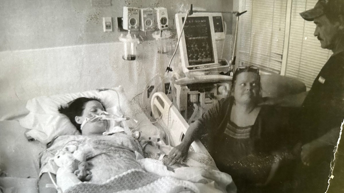 A woman on life support after drug overdose