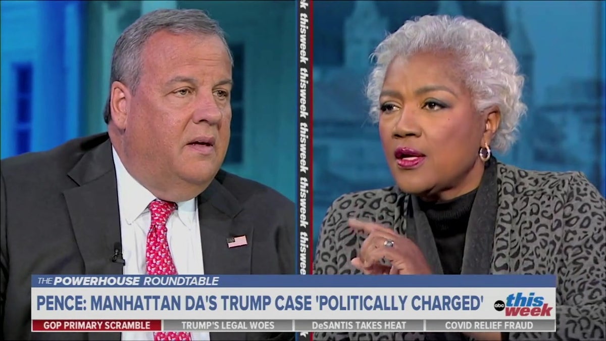 Chris Christie and Donna Brazile