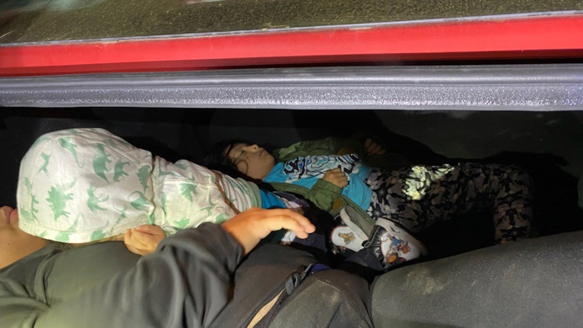 Three illegals found in trunk of car