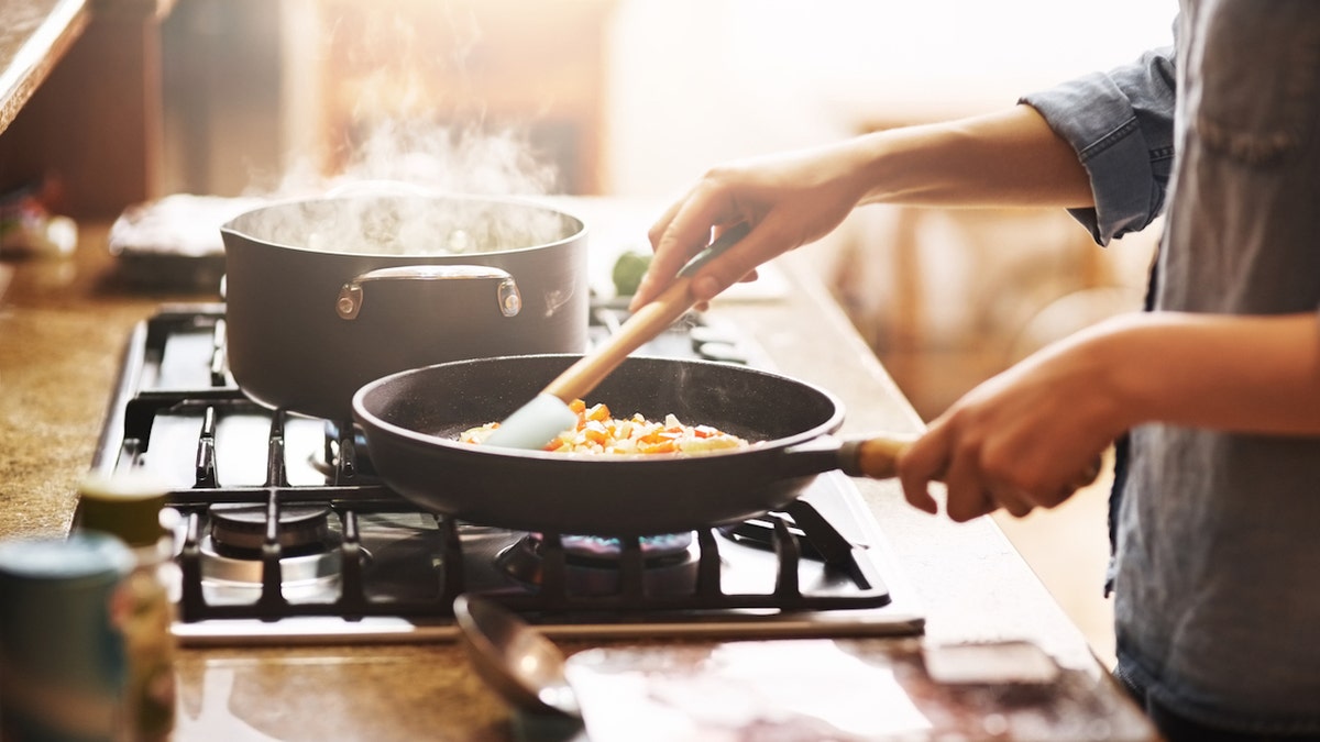 Woman cooking