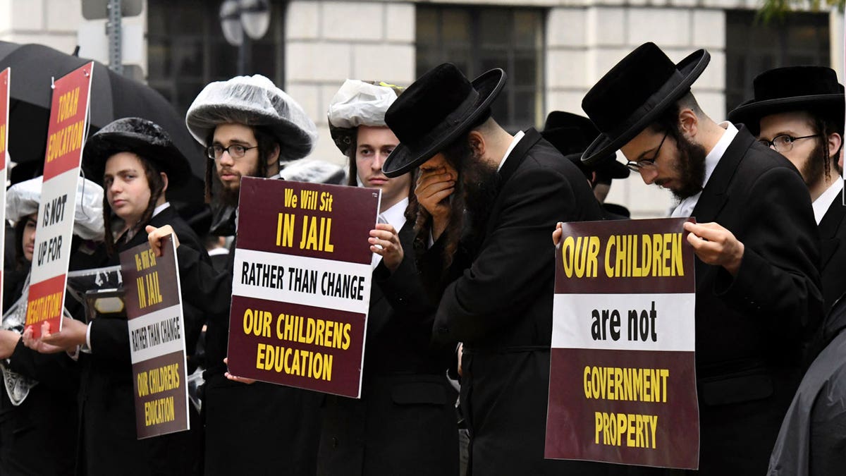 Yeshiva protestors