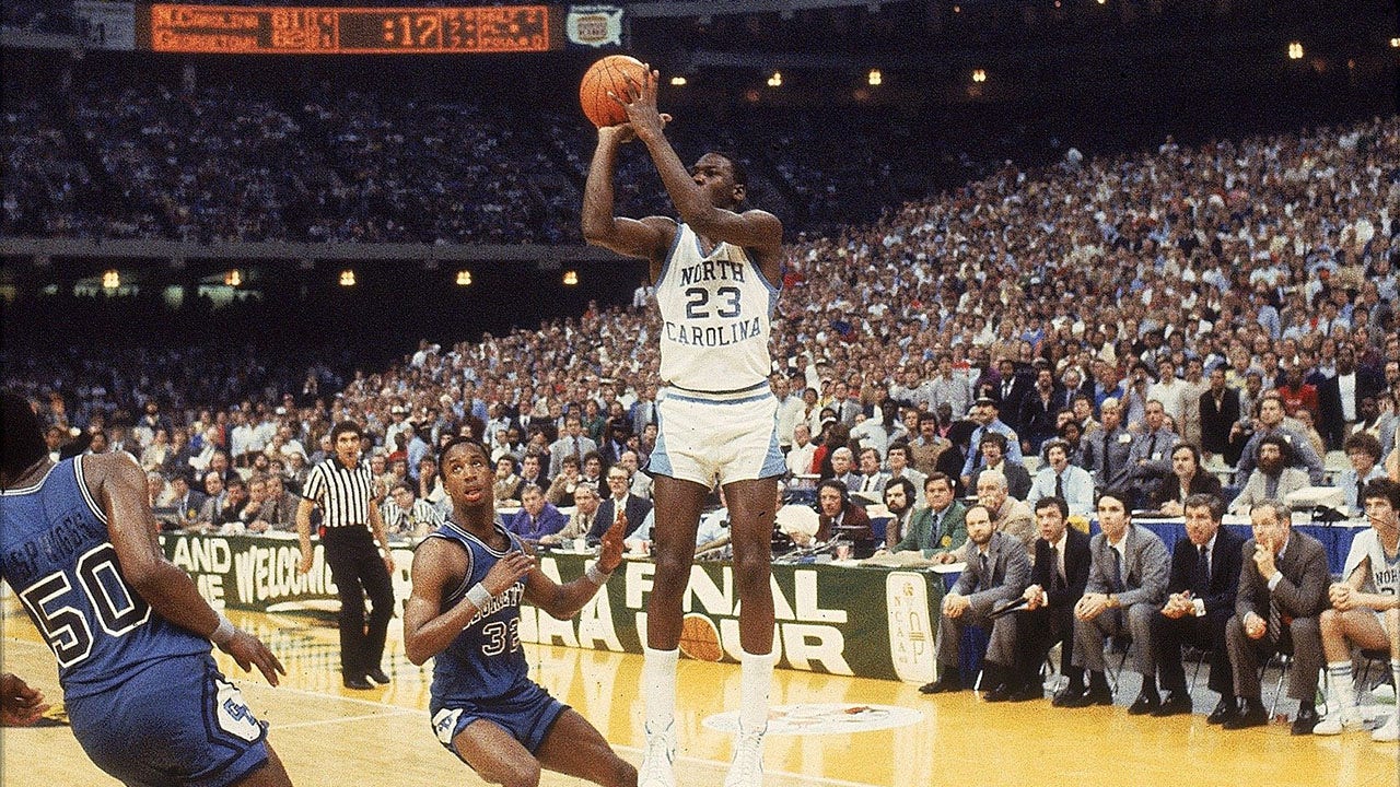 On this day in history, March 29, 1982, Michael Jordan hits 