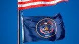 A photo of the historic Utah state flag