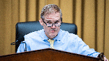 House Judiciary Committee Chairman Jim Jordan speaking at a podium.