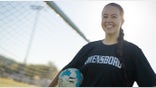 West Virginia State University soccer player Lainey Armistead.