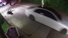 Florida police officer thrown into air after being struck by driver of stolen Mercedes