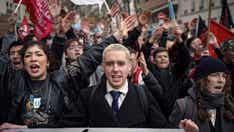 French protestors stage another round of strikes as committee of senators, lawmakers examine pension bill