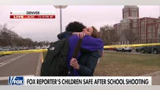 Reporter reunites with son in emotional moment live on air after shooting occurs at his Denver school