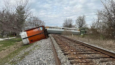 Train derails 25 cars in Montana, spilling unconfirmed contents