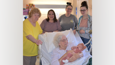 Kentucky woman with over 230 great-great-grandchildren meets great-great-great-grandchild: See the photo