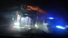 'Heart-stopping' NJ video shows truck crashing head-on with police cruiser at scene of accident