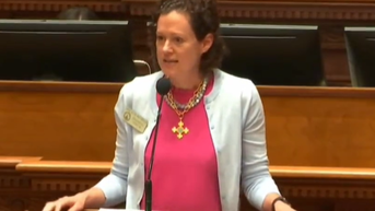 Democrat takes heat for claiming every child in the state is hers