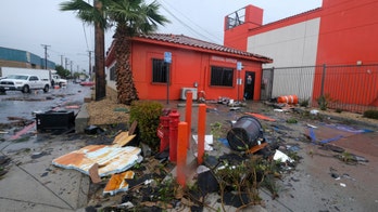 Rare tornado rips through Los Angeles County, injuring 1 and tearing off roof