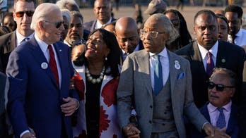 Biden urged to 'choose more worthy allies' after marching with Sharpton in Selma