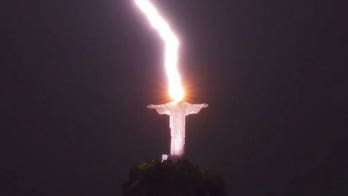 Photographer captures ‘divine’ lightning striking Brazil's Christ the Redeemer
