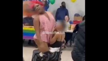 Drag queen straddles girl at North Carolina public school, video shows