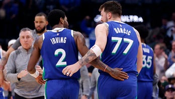 Mavericks stars Kyrie Irving, Luka Doncic combine for 82 points in win over 76ers