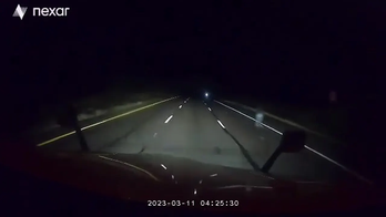 Trucker records creepy ghost-like figure on Arizona highway while driving alone: Dashcam video