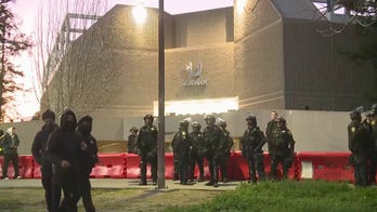 Elon Musk, others respond after protesters smash windows, hurl eggs at Charlie Kirk event on college campus