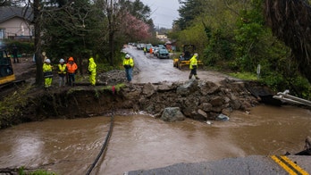 Monterey beach, California, levee breached amid atmospheric river that forced evacuations, washed out roads