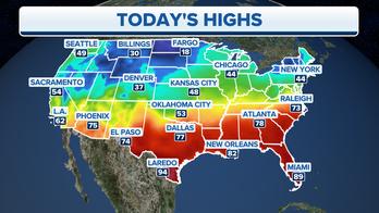 Wet weather will hit the West again as the South remains warm