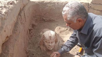 Archaeologists in Egypt unearth Sphinx-like Roman-era statue