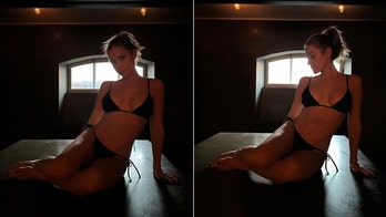 Kristin Cavallari strikes sultry poses in a black string bikini as she shades haters: '...but she's a mother'