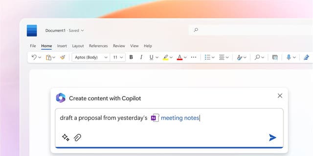 Alat AI 365 Copilot menggabungkan model bahasa besar (LLM) dengan data.