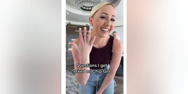 Burgundy Waller, who claims her husband microchipped her, has become a viral content creator on TikTok and Instagram in Las Vegas.