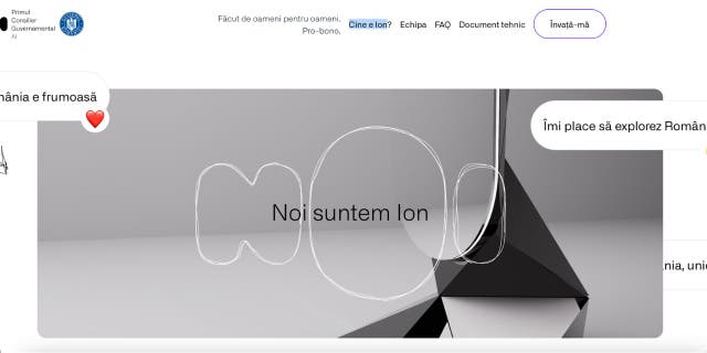 Pemerintah Rumania akan menggunakan AI yang disebut "Ion" dengan mana pengguna dapat mengobrol.