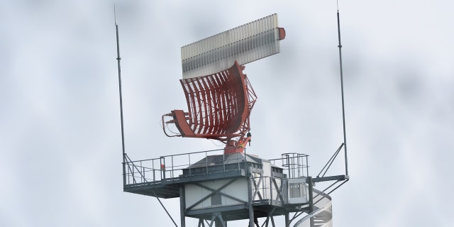 Airport radar during daytime