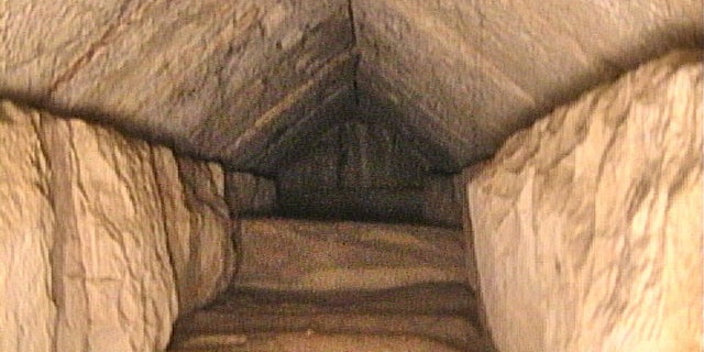 A hidden corridor has been discovered by researchers from the Scan Pyramids project.