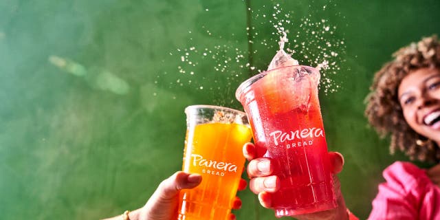 Panera Bread has a line of Charged Lemonades that contain hundreds of milligrams of caffeine. Two of the available flavors include Mango Yuzu Citrus and Strawberry Lemon Mint. Nutrition information can be found on Panera's website.